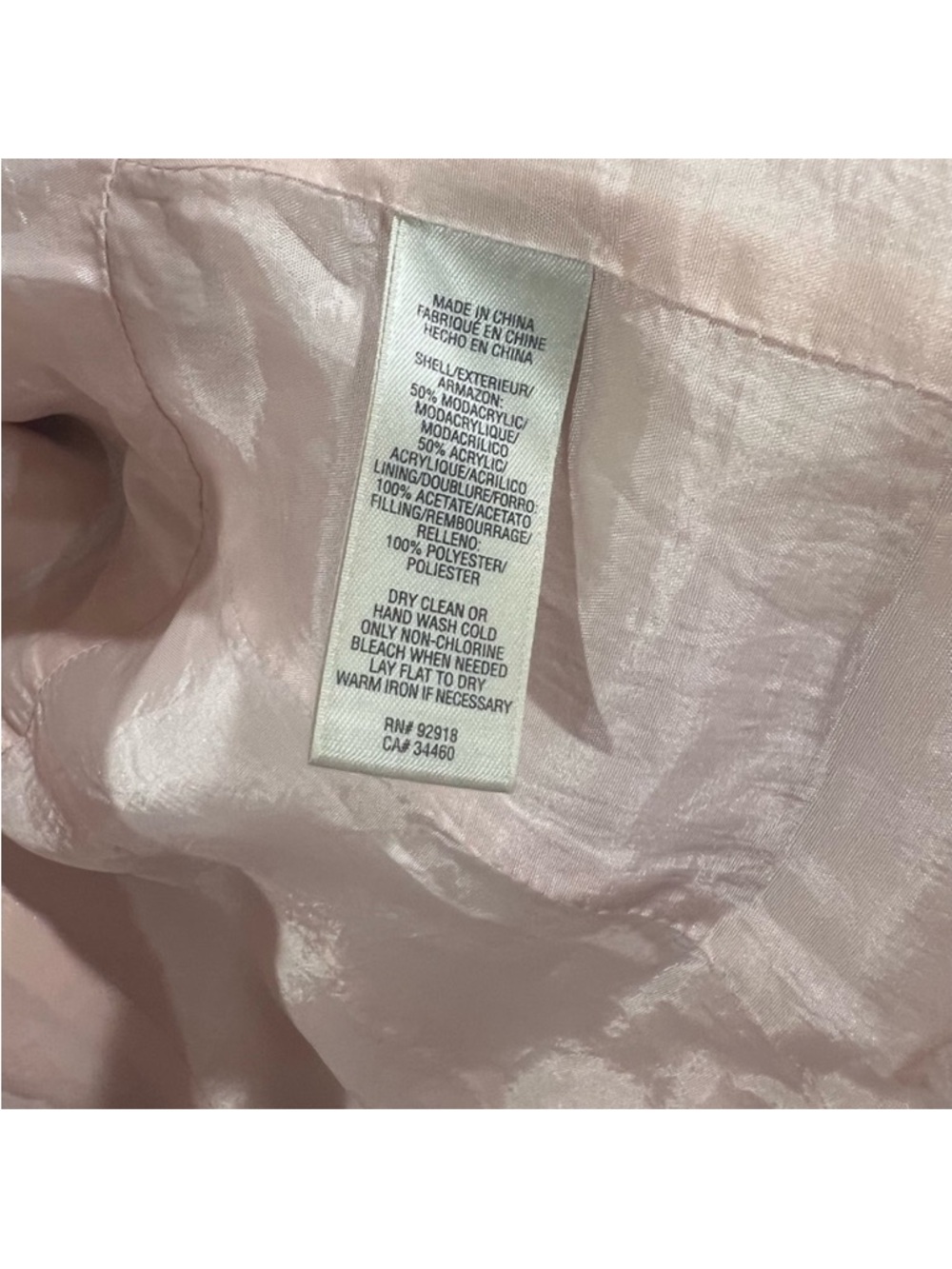 Juicy Couture Faux Fur Pink Ruffle Jacket Junior 14 XL vintage y2k EUC $208 rrp - Picture 4 of 4